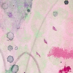 Abstract art detail from “What Lives Under Colour” by Lisa Marie Jones featuring layered pigments, circular motifs and expressive lines.