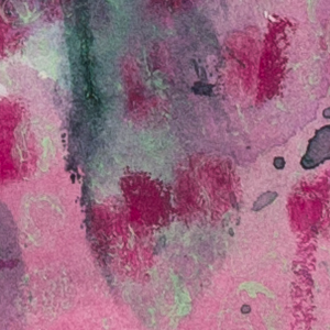 Detail of expressive black line work and layered washes in Memory Has Weight, an abstract artwork by Lisa Jones exploring memory and emotional resonance.