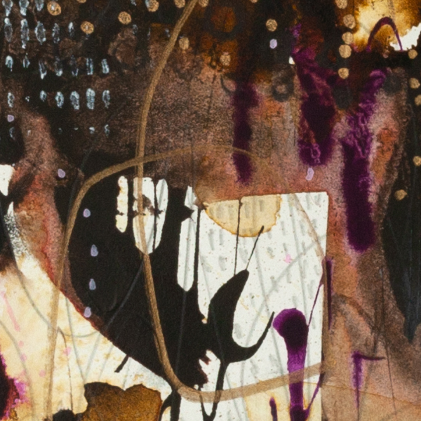 Abstract detail from Mulberry Field focusing on gestural lines, rhythmic movement, and softened organic forms